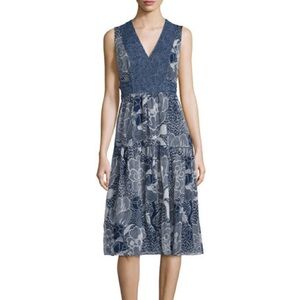 Diane von Furstenburg Vanya Dream Dot A-Line Dress, Midnight